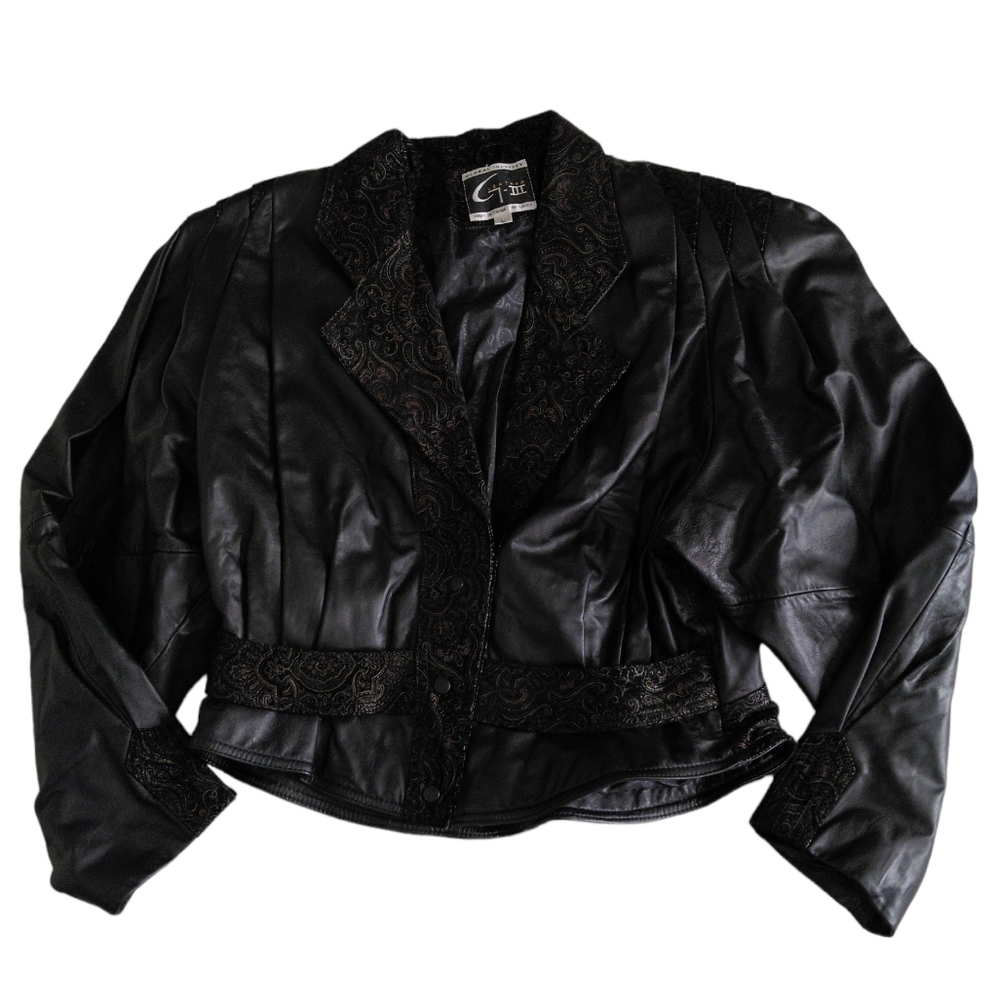 Global Identity Leather Jacket Womens Large